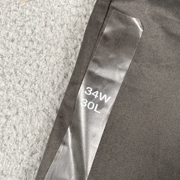 Express Producer Pants Men's 34x30 Gray New Flat Front Boot Cut - Picture 6 of 15